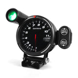 Car Tachometer Gauge Automotive Replacement Tachometers High Speed Stepper Motor 7 Colors 0-11000 RPM Meter with Warning Light