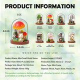 Cutebee DIY House Wooden Doll Houses Miniature Dollhouse Furniture Kit with LED Toys for Children Christmas Gift  Mini House