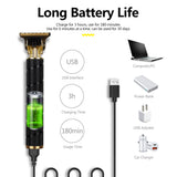 USB T9 Hair Clipper Professional Electric hair trimmer Barber Shaver Trimmer Beard 0mm Men Hair Cutting Machine for men Cordless