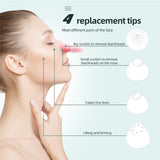 Usb Vacuum Suction Blackhead Remover Hot Cold Compress Face Cleansing Black Spot Pore Cleaner Skin Care Exfoliating Led Display