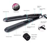 Professional Steam Hair Straightener Negative Lonic Steamer Curling And Straightening Ceramic Nano Flat Iron Hair styler