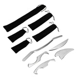 5PCS/Set Stainless Steel Guasha Body Back Massage Scraper Physical Therapy Fascia Knife Release Physiotherapy Health Care