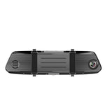 7 inch touch dual recording HD 1080P rearview mirror dual recording driving recorder with starlight night vision 2.5D mirror