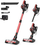 MOOSOO K17U Cordless Vacuum Cleaner 24KPa Powerful Suction 250W Brushless Motor 4in1 Stick Vacuum for Home Hard Floor Carpet Pet