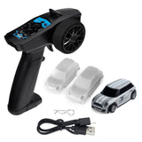 Turbo Racing RTR 1/76 2.4G 2WD Fully Proportional Control Mini RC Car LED Light Vehicles Model Kids Children Toys Model Gift