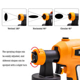Electric Paint Sprayer 550W 800ml Container for Home Interior Exterior Wall Cars Fences Furniture and Outdoors Painting Projects