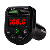 New LED FM Transmitter Bluetooth-compatible 5.0 Car kit Dual USB Car Charger 3.1A 1A 2 USB MP3 Music Player support TF/U Disk