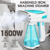 1500W Handheld Ironing Machine 3 Gear Adjustment Garment Steamer Continuous Spray Handle Folding Anti Dry Burning Steamer