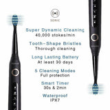 Fairywill Electric Sonic Toothbrush FW-507 USB Charge Waterproof Rechargeable Electronic Tooth 8 Brushes Replacement Heads Adult