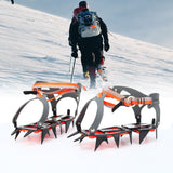 Winter Ice Cleats Crampons Ice Cleats Snow Hiking Ice Walking 12 Spikes Winter Outdoor Snowshoes Grip