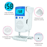 LCD Ultrasonic  3.0MHz Prenatal Fetal Doppler Baby Heart Rate Detector Heartbeat Monitor For Pregnant Women US Stock