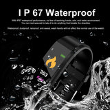 Smart Wristband 115 Plus Blood Pressure Smart Watches Fitness Tracker Heart Rate Monitor Smart Band Activity Tracker