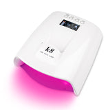 60W Red Light Wireless Rechargeable UV LED Nail Lamp Cordless Infrared Sensing Dryer Machine LCD Display Manicure K8 Newest