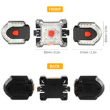 USB Rechargeable Wireless Control Bike Turn Signal Light IPX6 Waterproof Bicycle Front Rear Safety Warning Light Rear Lantern