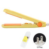 2 In 1 Home Cute Mini Hair Straightener Splint Ergonomic Anti-skid With Box Electric Wired Flat Iron Ceramic Styling Tools