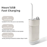Uofenna W2 Portable Oral Irrigator Water Flosser USB Rechargeable Dental Water Jet Waterproof Teeth Cleaner Water Tank