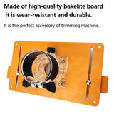 Trimming Machine Balance Board Plywood Bottom Plate Slotting Chamfering With Cover Plywood Durability Trimmer Accessory Tool