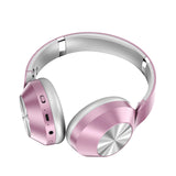 Wired On Ear Earphones Stereo Learning Pink Headset with Noise Cancelling Mic for Online Learning School PC