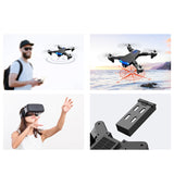 4K/6K X7GW Folding RC Drone GPS Positioning Dual-lens Unmanned Aerial Vehicle Aerial Photography Quadcopter