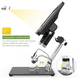Andonstar AD208S 8.5 Inch LCD 5X-1200X Digital Microscope 1280*800 Adjustable 1080P Scope Soldering Tool with Two Fill Lights