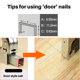 3 in 1 Stapler Nail Gun of 1000 Nails Staple Gun Nail Shooter Manual Staple Upholstery Furniture Nailer Tool Heavy Duty for Home