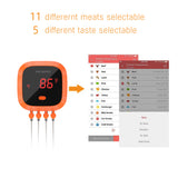 Inkbird IBT-4XC Wireless Rechargabale BBQ Thermometer with 4 Probes For Cooking Meat Food Oven Grilling Thermometer With Timer