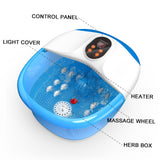 Electric Foot Spa Massager Automatic Roller Shiatsu Press Kneading Fast Heated Stress Relief for Tired Feet Bath Massage Machine