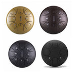 steel Tongue Drum 6 Inch 8 Tone Handpan Drum Tongue Drum Set with Sticks Carrying Bag Drum for Meditation Percussion Instruments