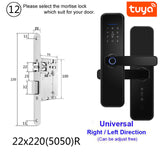 RAYKUBE X5 Biometric Fingerprint Security Intelligent Tuya Smart WiFi Password Electronic Door Lock To Open The Door Remotely
