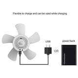 Rechargeable Tent Ceiling Fan, 8000MAh Battery-Powered USB Remote Control Timing 4-Speed Pavilion Outdoor Camping Fan