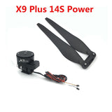 Hobbywing X9 Plus 14S Power System Maximum Load 15KG + 36190 CW CCW Prop for DIY 20L/25L Multirotor Agricultural Spraying Drone