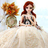 1/3 BJD Doll 60CM 18 Ball Jointed Dolls With Outfits Palace Maxi Dress Wig Shoes Makeup Toys Gifts For Girls Collection