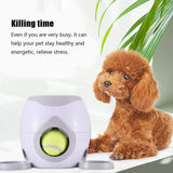 Dog pet toys Tennis falls out  Automatic throwing machine Ball throw device Section emission dog for small dog feeder