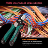 8 inch Multifunctional Wire Stripper Electrical Cable Cutting Scissors Stripping Pliers Cutter Terminal Wire Pliers Hand Tools