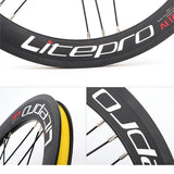 LITEPRO Front Rear Bicycle Wheelset with Front Rear Quick Release Skewer 451mm 100/135mm Road Bike Wheelset