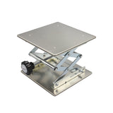 200x200mm Stainless Steel Lifter Router Plate Table Woodworking Machinery Engraving Laboratory Lifting Platform Carpentry Tool