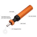 Preset Torque Screwdriver with Slotted/ Cross Screwdriver Bit 1/4 Inch Hex Drive Micro Adjusting Torque Limited Screw Driver