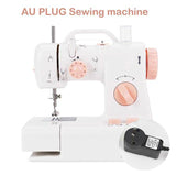 INNE Electric Sewing Machine Mini Small Portable Multifunctional Household Pedal Handmade Repair With Night Light For Beginners