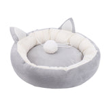 Pet cat bed Ears Nest Soft Warm Washable Round dog Cat Cushion Home Mat Cat Beds Sleeping House Pet Supplies Products