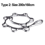 2pcs Yoga Extend Belt Adjustable Daisy Chains Strong Climbing Strap Multi Loop Nylon Strap Rope For Aerial Yoga Hammock / Camp