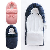 Premium New Baby Sleeping Bag Newborns Sleepsacks Blanket Envelope Bow Baby Outer Toddler Winter Warm Swaddle Stroller Wrap