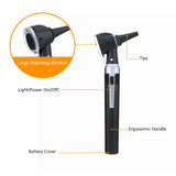 Carevas Fiber Optic LED Otoscope 3X True View Full Spectrum Home Physician Ear Care Diagnostic Set for Adult Children Kids