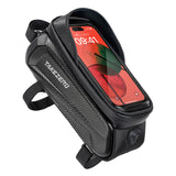 Waterproof Bicycle Phone Mount Bags Front Frame Top Tube Bag with Touchscreen Phone Holder Case Cycling Bike Tool Storage Bag