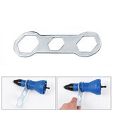 7Pcs/Set Electric Nut Riveting Cordless Riveting Drill Adaptor Insert Nut Tool with Wrench&Nuts 2.4- 4.8 Rivet Gun Tools Kit