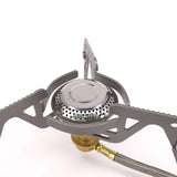 Adjustable Outdoor Gas Stove Camping Gas Burner Folding Stove Hiking Portable Foldable Stoves With Anti-Slip Serration