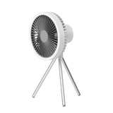Multifunctional Mini USB Rechargeable Fan Portable Outdoor Tripod Camping Ceiling Fan with Led Light 10000mAh Desktop Fan