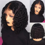Small curly wig ladies gradient color short curly hair chemical fiber headgear wig