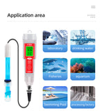 Ph-618L Portable PH Meter 2 in 1 PH Temperature Water Quality Tester with Backlight for Swimming Pool Drink Water Aquarium