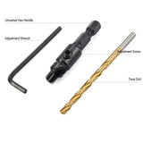 6Pcs Countersink Drill Woodworking Drill Bit Set Drilling Pilot Holes For Screw Sizes hand tool set #5 #6 #8 #10 #12