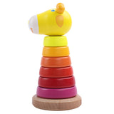 6In Montessori Block Plugging Toy Matching Toy Disassembled Block Interactive Education Gift for Toddler Baby Learning 69HE